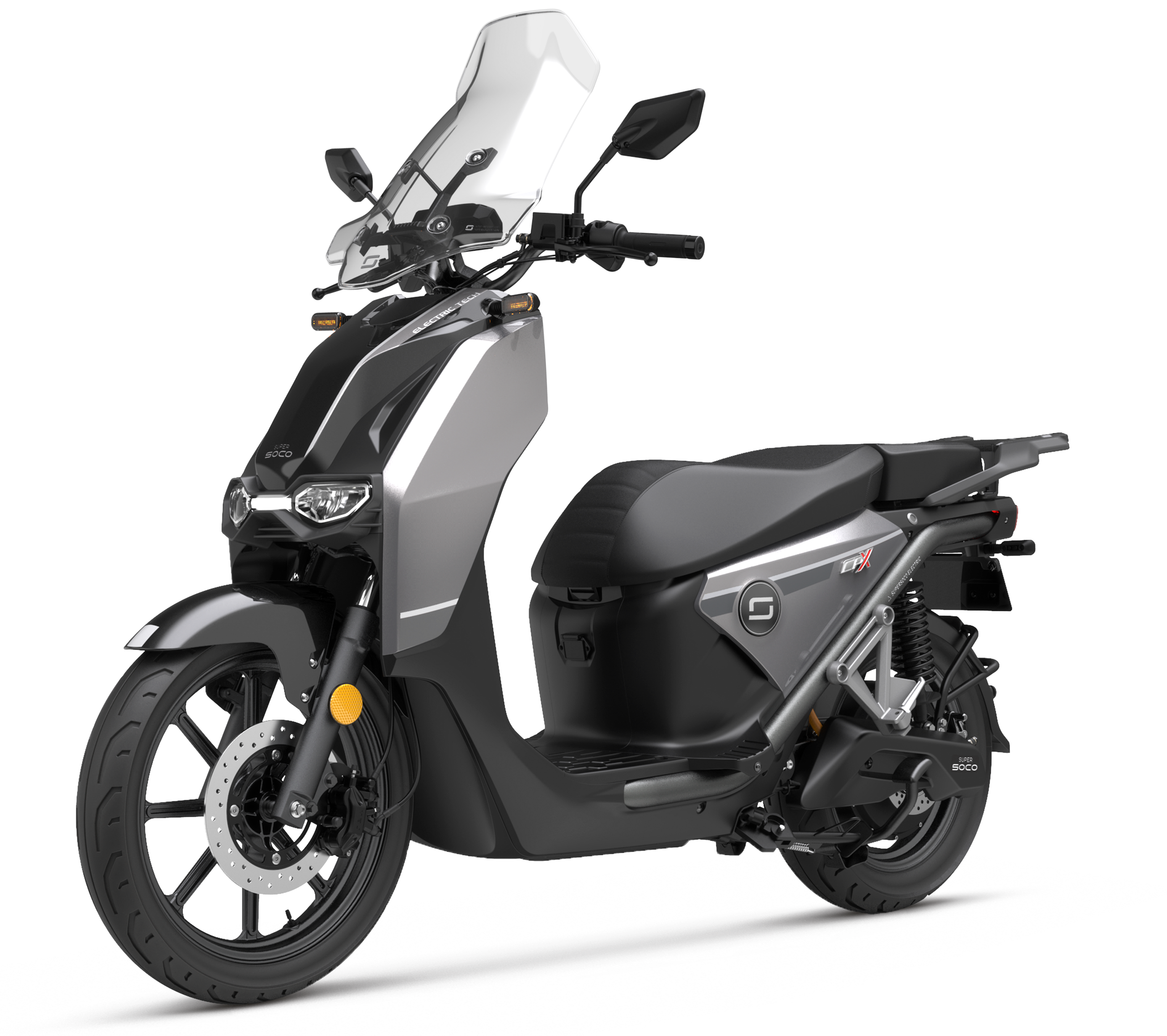 Scooter électrique 90km/h Super SOCO CPx argent